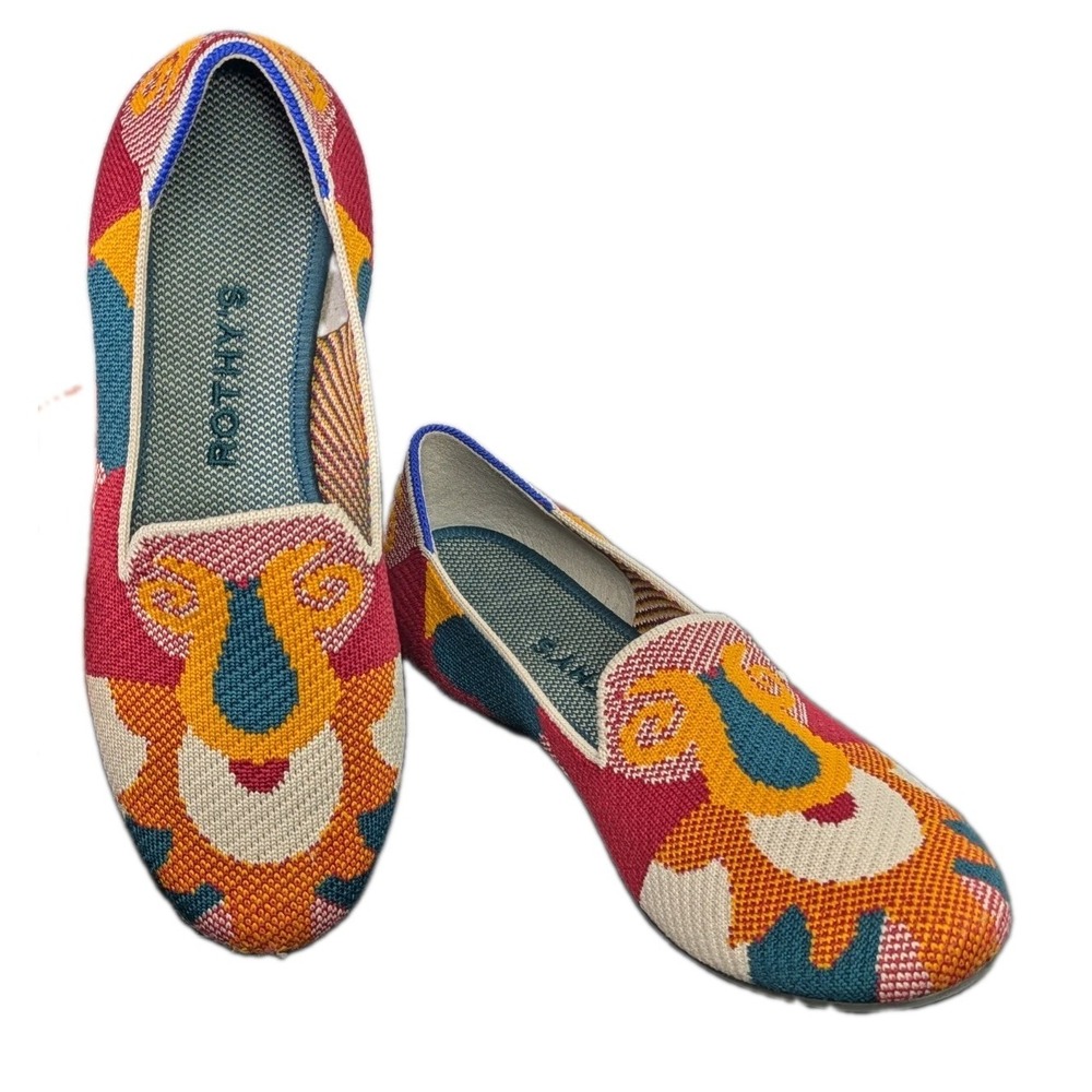 Rothy's Women's Slip On Shoes 5.5 JL3 Loafer Moroccan Amber RARE EXCELLENT Boho